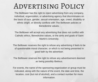 Advertising Policy – The Belltower